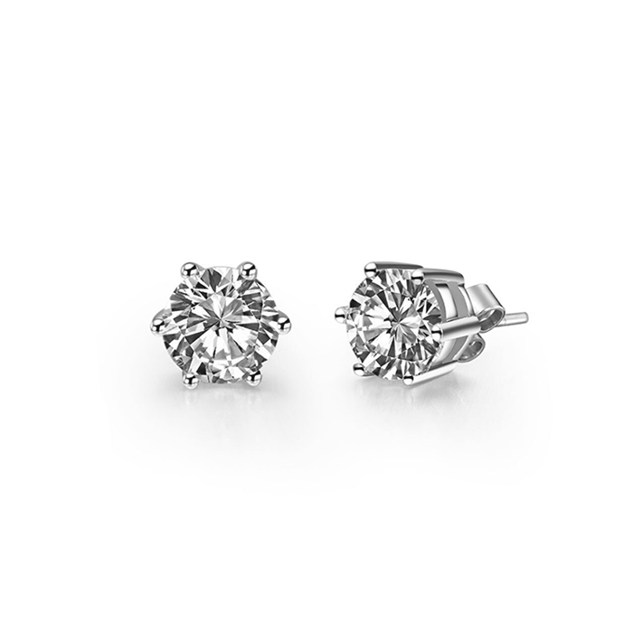 White gold moissanite earrings deals
