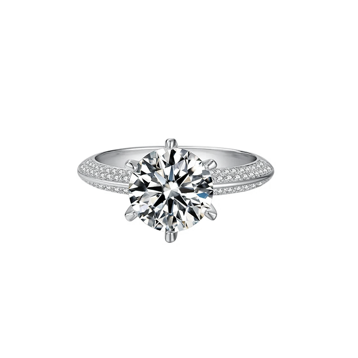 Orecchini A Goccia Con Zirconia Cubica 3Ct In Argento 925 - Solitario Aureola Rotonda - Colori Del Mese - Gioielli Etici