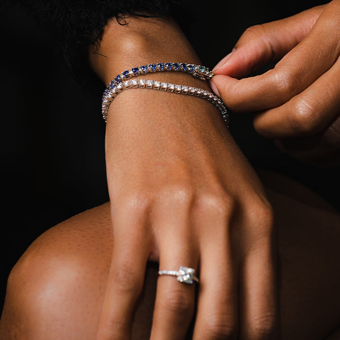 12 Carati Bracciale Tennis Di Diamanti - Foto 11